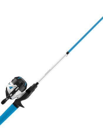 Zebco Roam Spincast Reel and Fishing Rod Combo, 6-Foot 2-Piece Fiberglass Fishing Pole with ComfortGrip Handle
